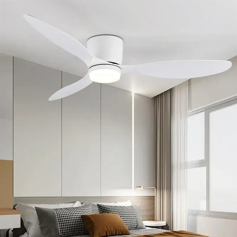 Ventilateur de Plafond LED 42" – Moteur DC, 6 Vitesses, Télécommande & Style Nordique