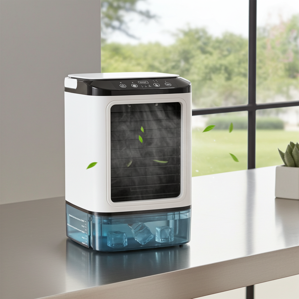 Climatiseur Portable Ultra-Silencieux — Refroidisseur d'Air & Humidificateur