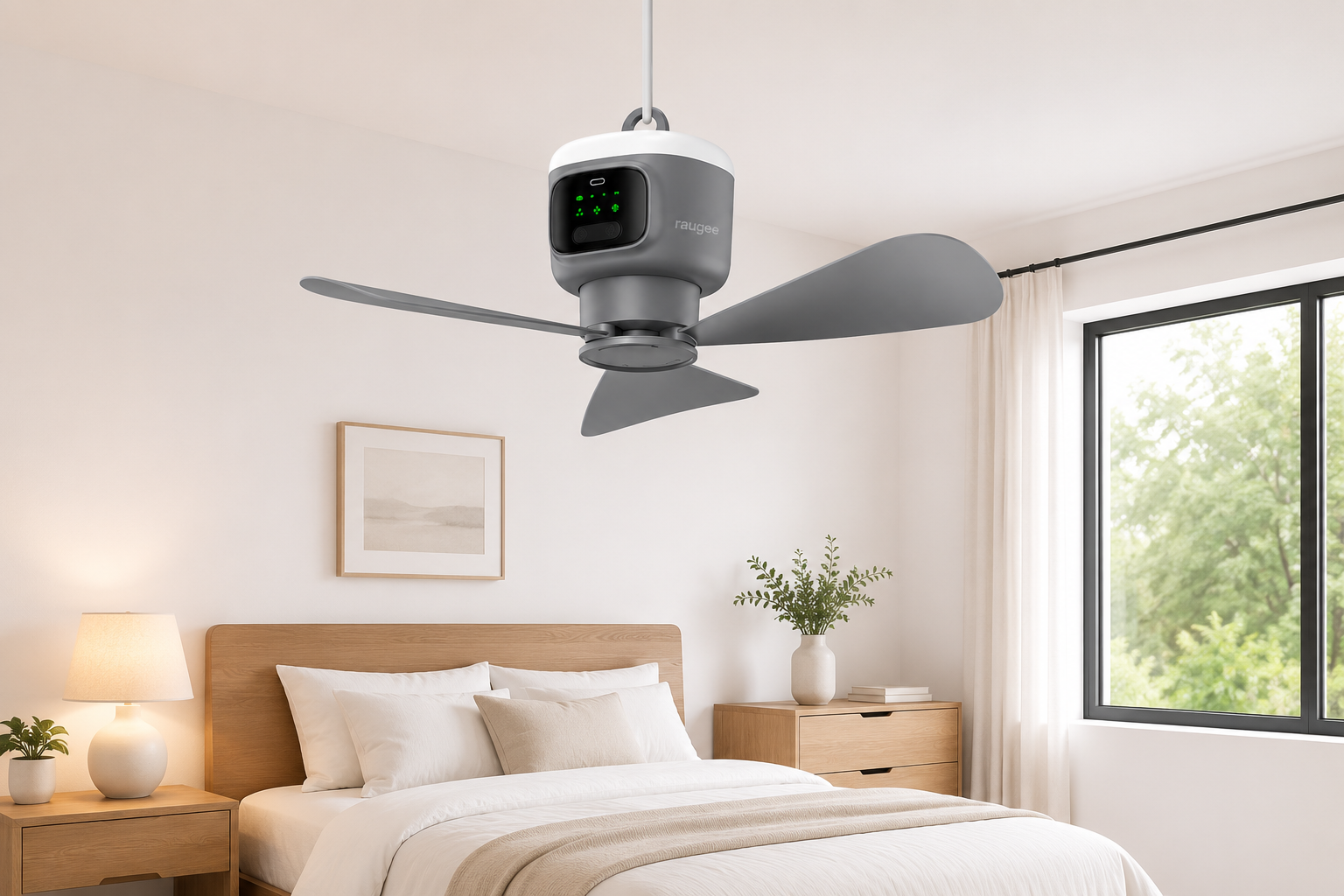Ventilateur nomade rechargeable 12000mAh Ventelux pour camping et extérieur
