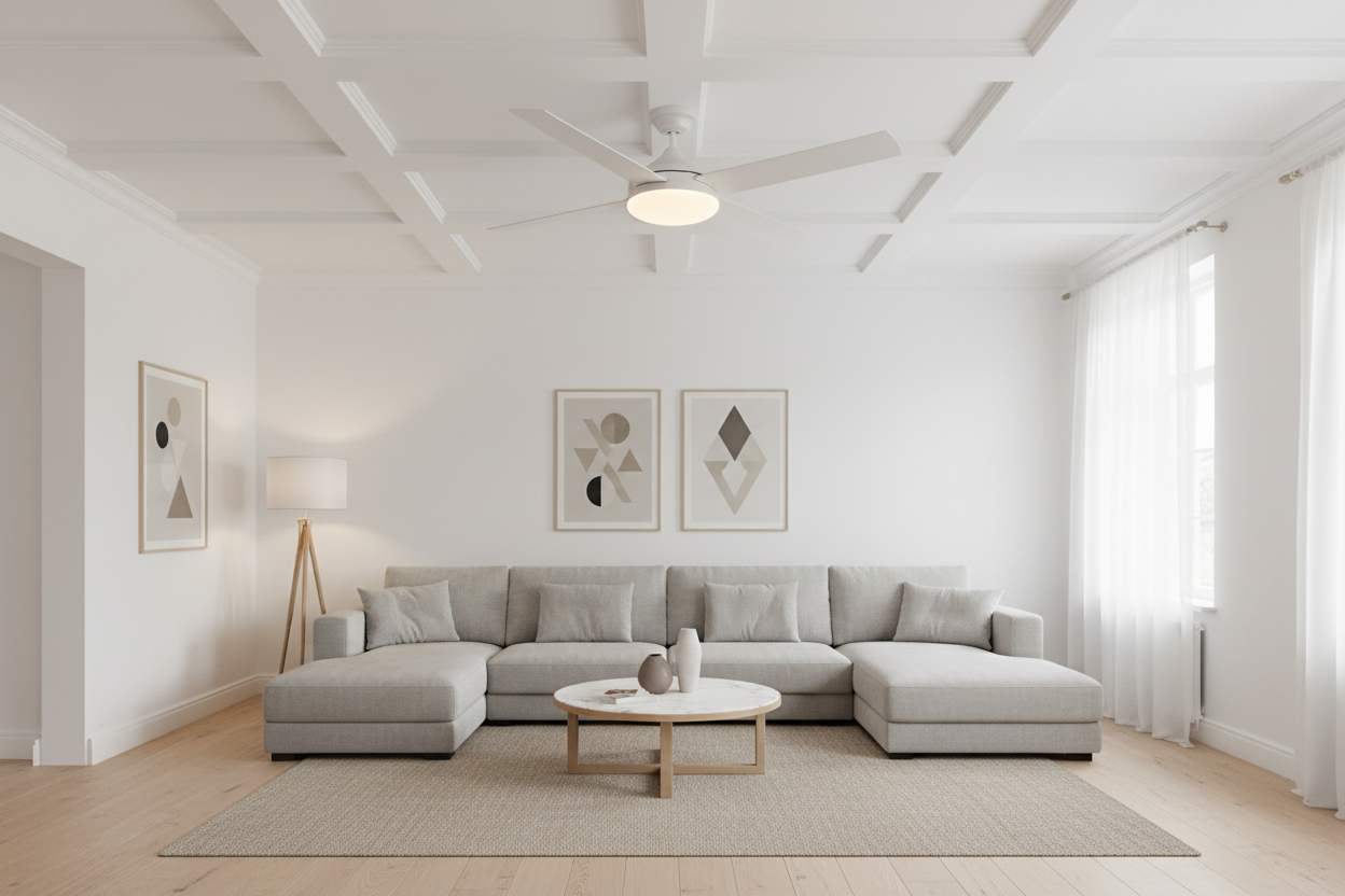 Bannière ventilateur de plafond LED